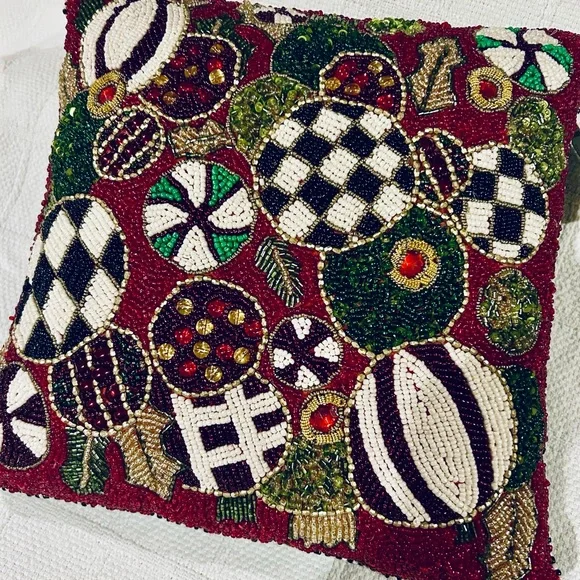 NWT Mackenzie Childs Pillow OS - Picture 2 of 7